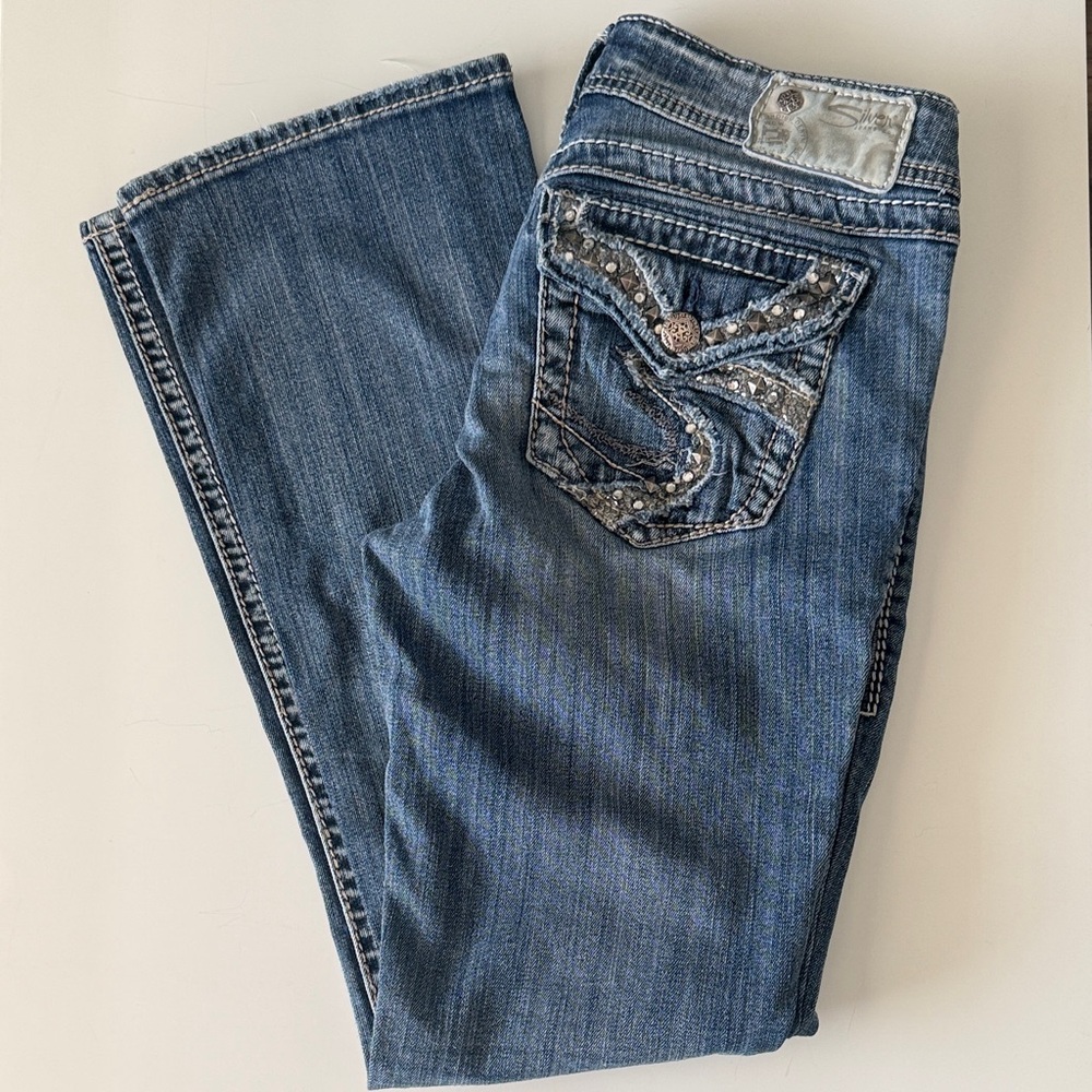 Silver Jeans Women's Boot Cut Blue Denim